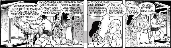 Alley Oop on Monday June 7, 1954 Comic Strip
