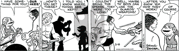 Alley Oop on Wednesday March 18, 1998 Comic Strip