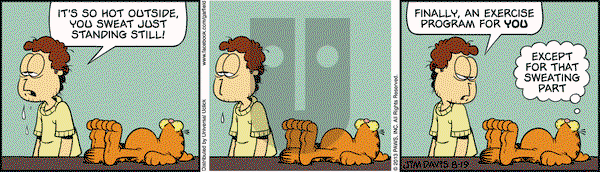Garfield on Monday August 19, 2013 Comic Strip