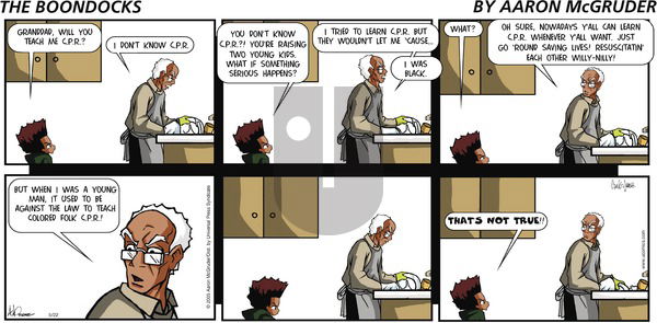 The Boondocks on Sunday May 22, 2005 Comic Strip
