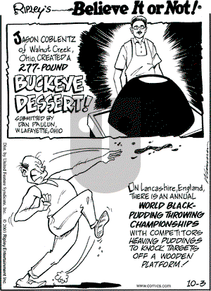 Ripley's Believe It or Not on Wednesday March 10, 2004 Comic Strip