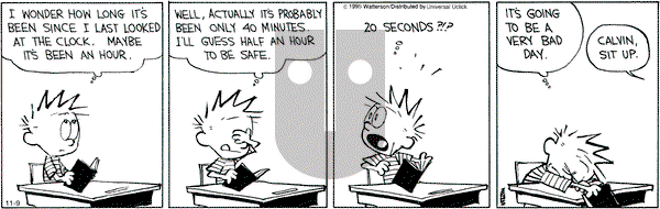 Calvin and Hobbes on Monday November 9, 2015 Comic Strip