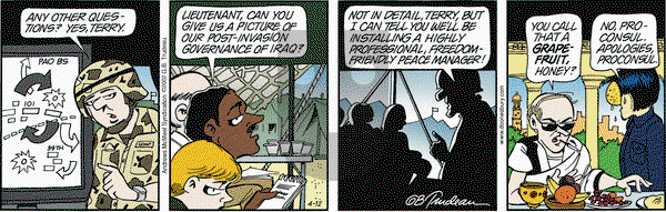Doonesbury on Saturday April 12, 2025 Comic Strip