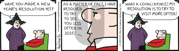 The Born Loser on Thursday January 2, 2025 Comic Strip