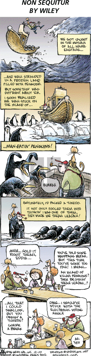 Non Sequitur on Sunday December 10, 2006 Comic Strip
