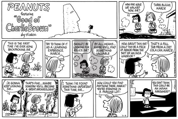 Peanuts on Sunday July 9, 1978 Comic Strip