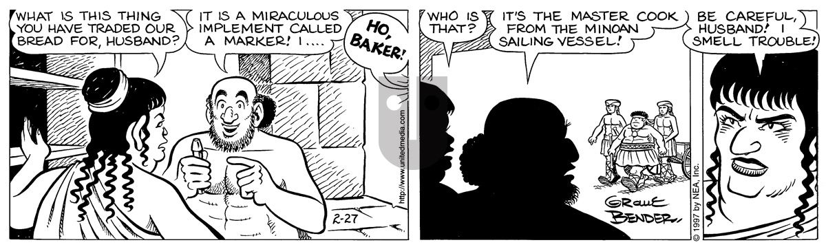 Alley Oop - Thursday February 27, 1997 Comic Strip