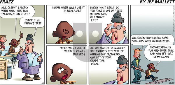 Frazz - Sunday January 14, 2018 Comic Strip