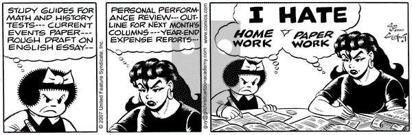 Nancy on Saturday January 27, 2007 Comic Strip