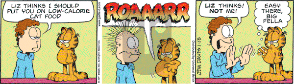 Garfield - Thursday January 13, 2011 Comic Strip