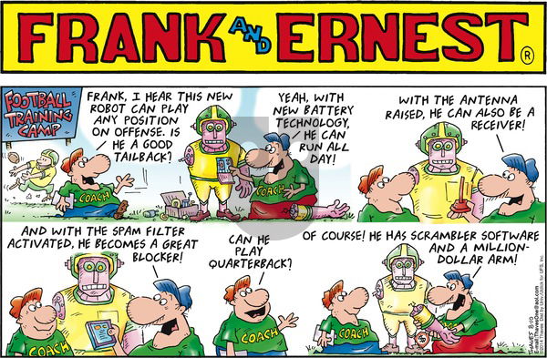 Frank and Ernest on Sunday August 10, 2014 Comic Strip