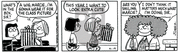 Peanuts - Monday September 19, 1988 Comic Strip