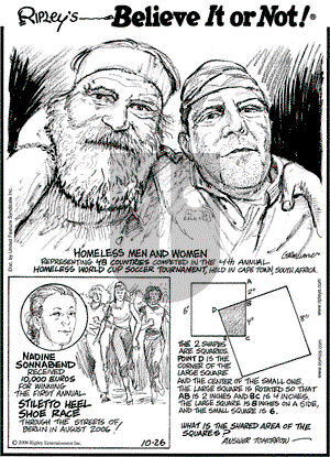 Ripley's Believe It or Not on Thursday October 26, 2006 Comic Strip