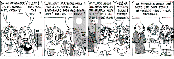 Cathy Classics on Saturday January 4, 1986 Comic Strip