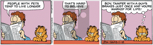 Garfield on Friday November 18, 2005 Comic Strip