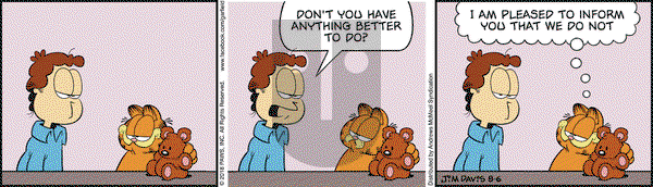 Garfield on Monday August 6, 2018 Comic Strip
