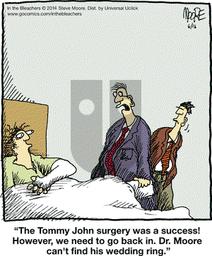 In the Bleachers on Monday June 16, 2014 Comic Strip