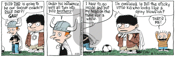 Cul de Sac on Wednesday April 20, 2011 Comic Strip