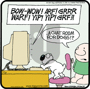 Ziggy - Wednesday January 10, 2001 Comic Strip