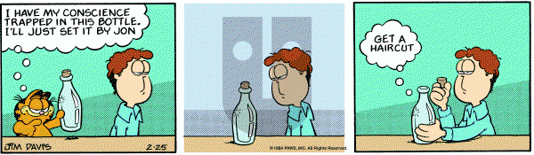 Garfield on Saturday February 25, 1984 Comic Strip