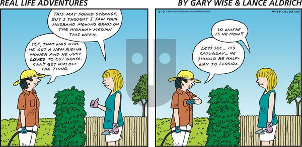 Real Life Adventures on Sunday July 7, 2019 Comic Strip