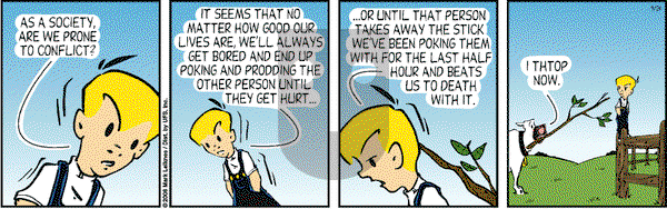 Cow and Boy Classics on Wednesday September 24, 2008 Comic Strip