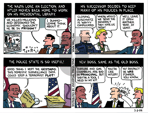 Ted Rall on Monday March 2, 2009 Comic Strip