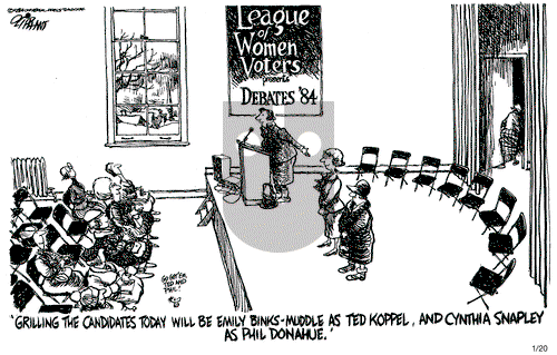 Pat Oliphant on Friday January 20, 1984 Comic Strip