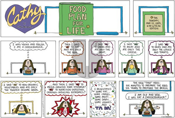 Cathy Classics on Sunday May 22, 2005 Comic Strip