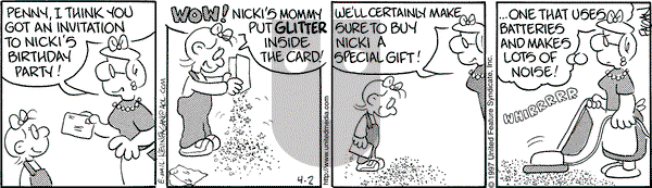 Drabble on Wednesday April 2, 1997 Comic Strip