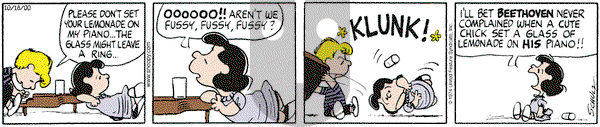 Peanuts on Wednesday October 18, 2000 Comic Strip