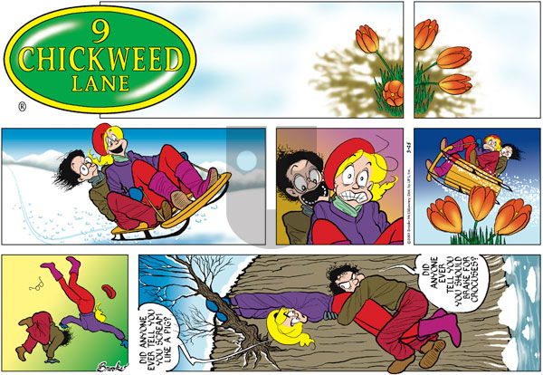 9 Chickweed Lane on Sunday March 25, 2001 Comic Strip
