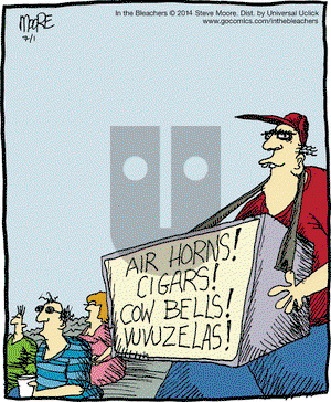 In the Bleachers on Tuesday July 1, 2014 Comic Strip