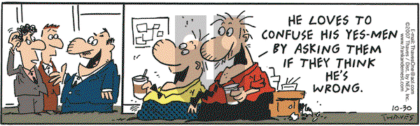 Frank and Ernest on Tuesday October 30, 2007 Comic Strip