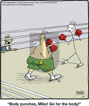 In the Bleachers on Tuesday January 7, 2014 Comic Strip