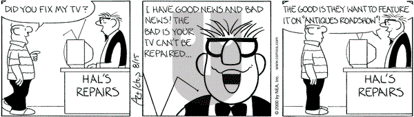 The Born Loser on Tuesday August 15, 2000 Comic Strip