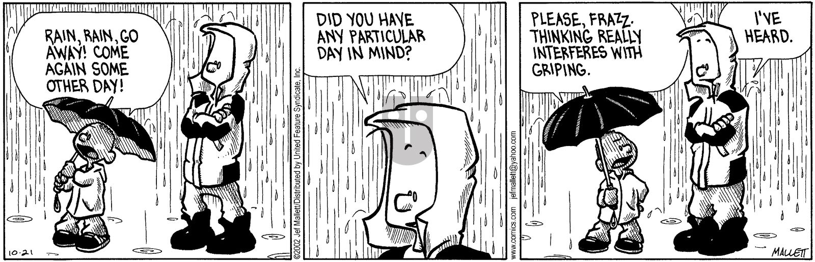 Frazz - Monday October 21, 2002 Comic Strip
