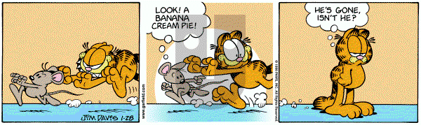 Garfield on Wednesday January 28, 1998 Comic Strip