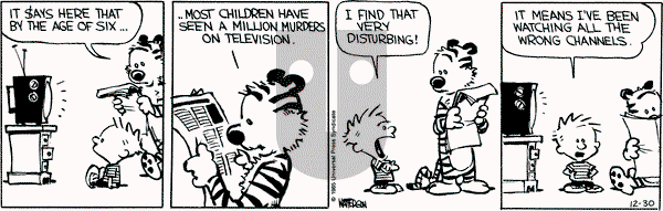 Calvin and Hobbes on Monday December 30, 1985 Comic Strip