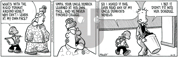 Frazz on Thursday December 5, 2002 Comic Strip