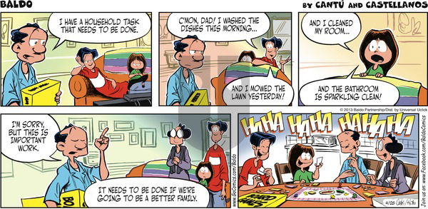 Baldo on Sunday April 28, 2013 Comic Strip