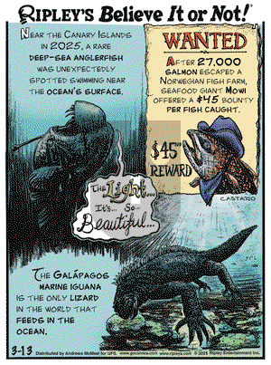 Ripley's Believe It or Not on Thursday March 13, 2025 Comic Strip