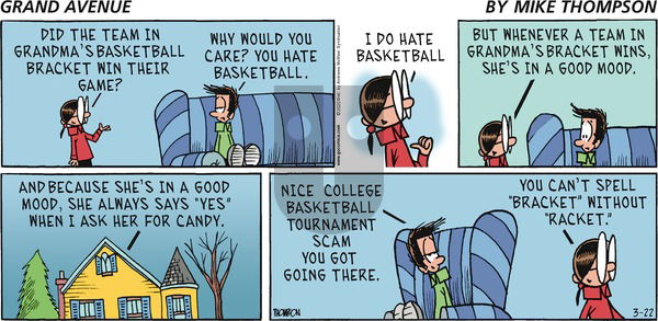 Grand Avenue on Sunday March 22, 2020 Comic Strip