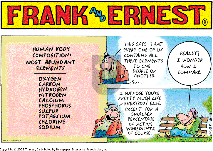 Frank and Ernest on Sunday August 11, 2002 Comic Strip
