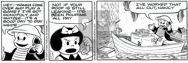 Nancy on Monday November 26, 2007 Comic Strip