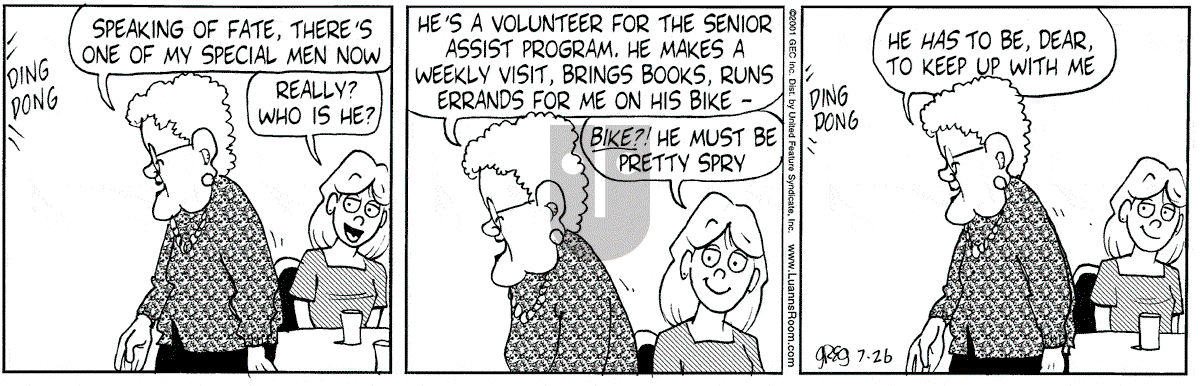 Luann - Thursday July 26, 2001 Comic Strip