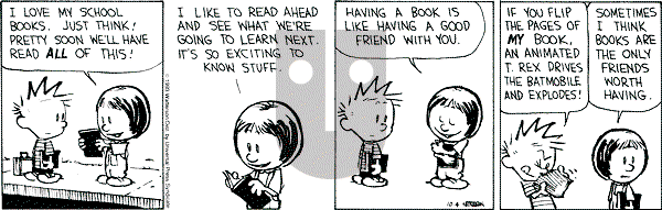Calvin and Hobbes - Monday October 4, 1993 Comic Strip