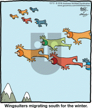 In the Bleachers on Thursday December 13, 2018 Comic Strip