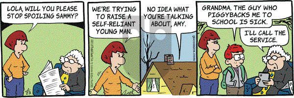 Lola on Tuesday January 23, 2018 Comic Strip