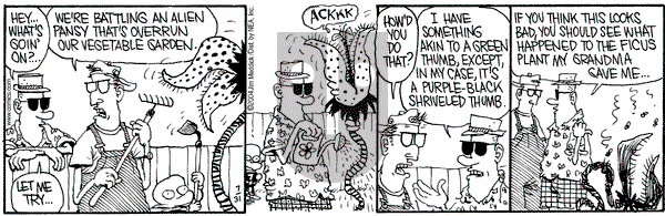 Monty on Saturday July 31, 2004 Comic Strip